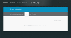 Desktop Screenshot of pr.tivo.com