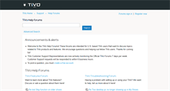Desktop Screenshot of forums.tivo.com