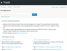 Tablet Screenshot of forums.tivo.com